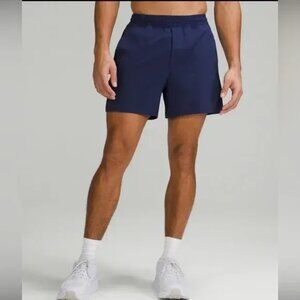 Lululemon Mens Night Sea Athletic Performance Shorts 5" Linerless Size Large
